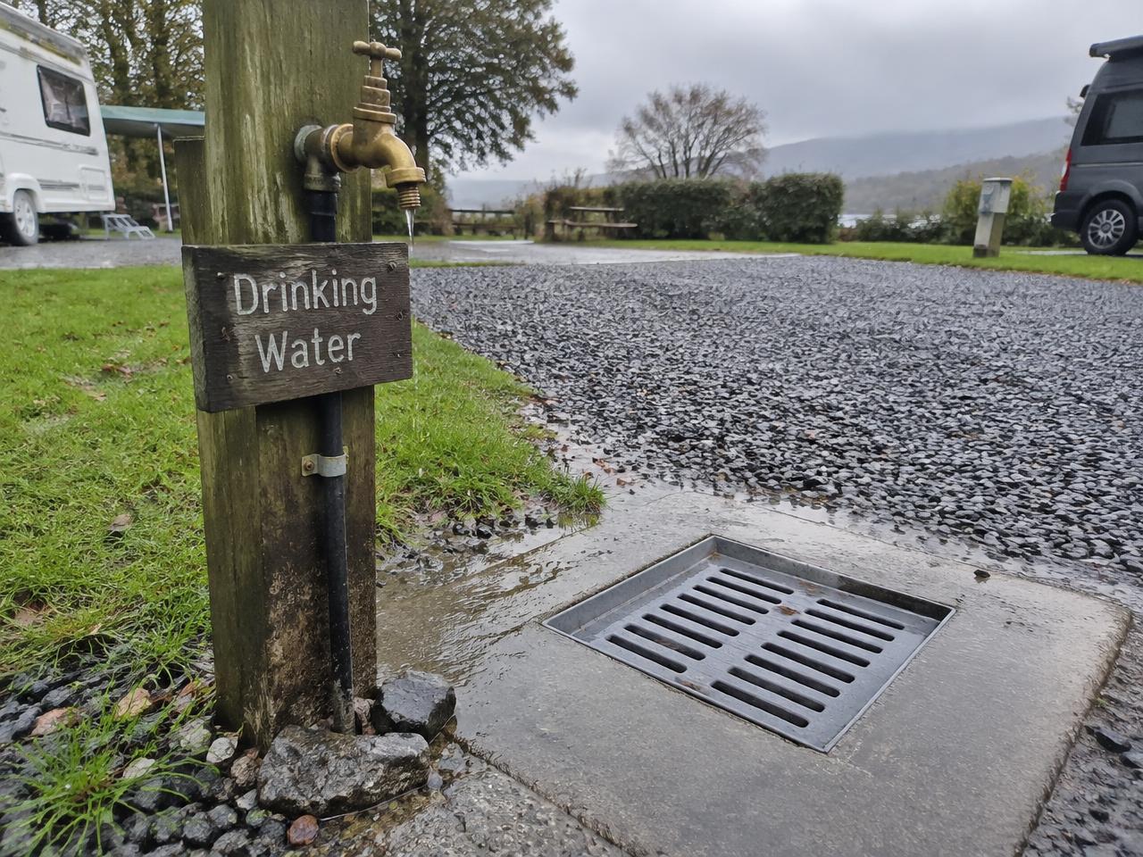 Drinking water and waste point