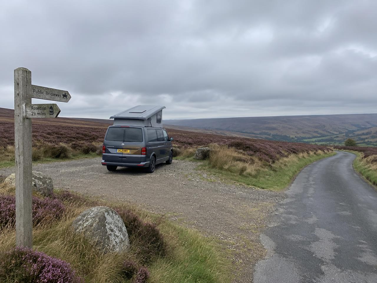 Moorland pull-in, North York Moors
